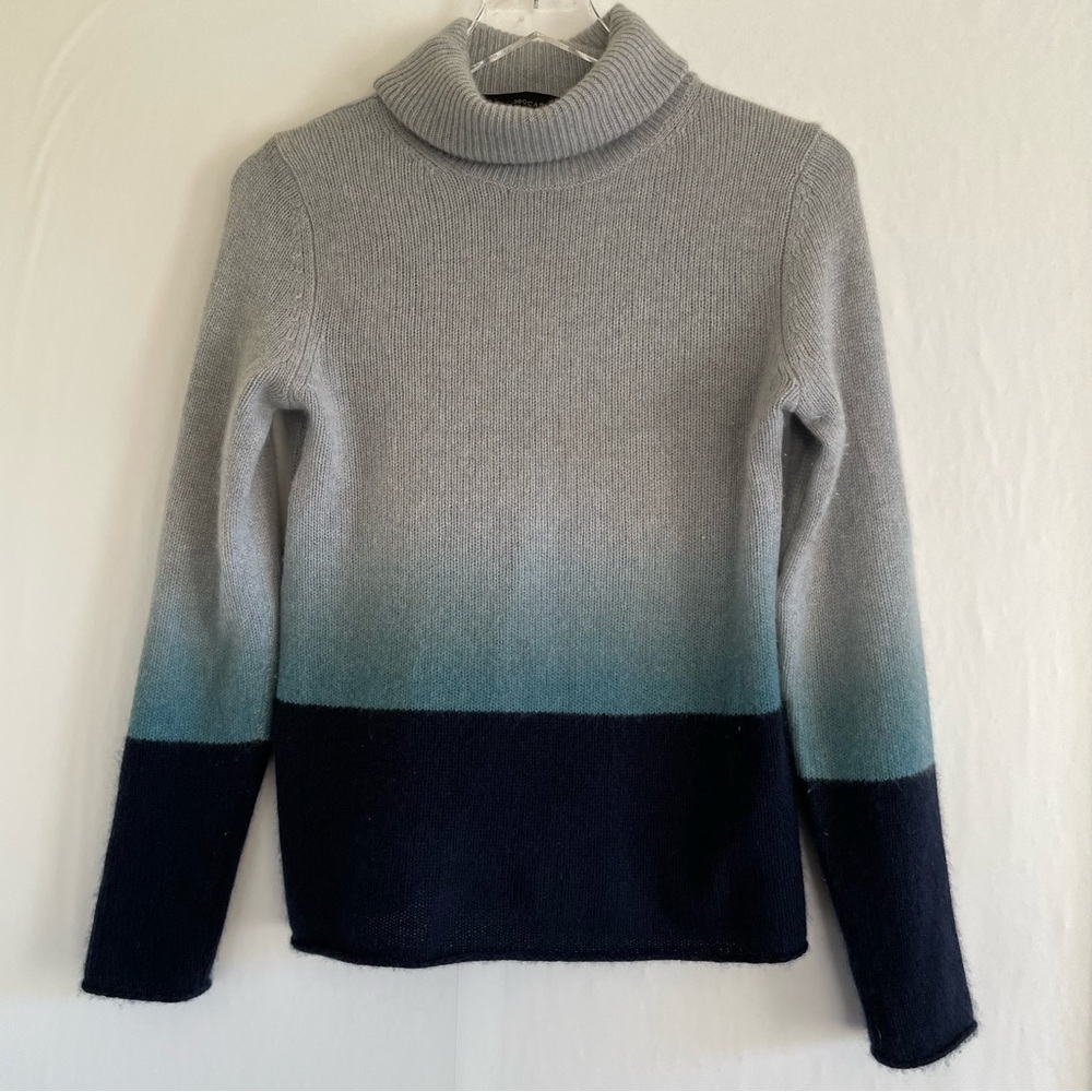 360 Cashmere Blue Ombre Sweater Size S